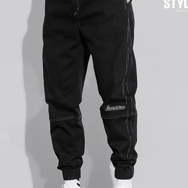 Quần Jean Dài Dáng Rộng Thoải Mái Phong Cách Hàn Quốc Thời Trang Mùa Hè Cho Nam Size S-3Xl