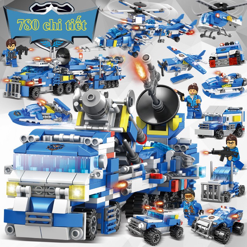 BỘ ĐỒ CHƠI XẾP HÌNH LEGO CẢNH SÁT Flying Eagle SWAT 2020