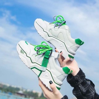 [LOẠI 1+ Tặng tất gấu] Giày thề thao nữ Ulzzang JINTU màu xanh cá tính đế êm mềm 5cm tăng chiều cao mẫu mới độc lạ
