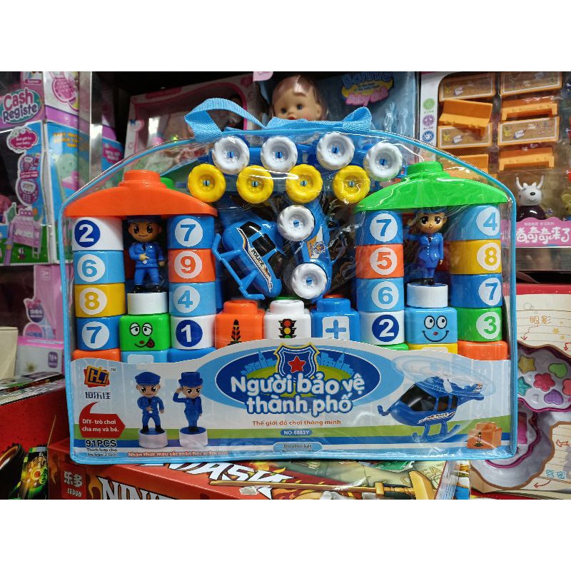 Bộ đồ chơi Xếp hình Người bảo vệ thành phố 6003 gồm 91 chi tiết