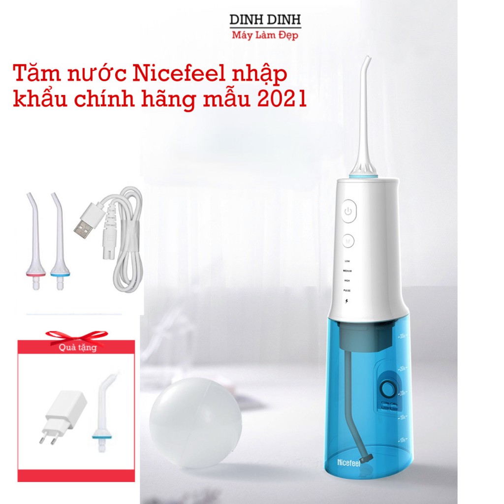 Tăm nước Nicefeel 2620- Lỗi 1 đổi 1- Máy tăm nước xiaomi bền, chống nước, chống ồn vệ sinh răng miệng