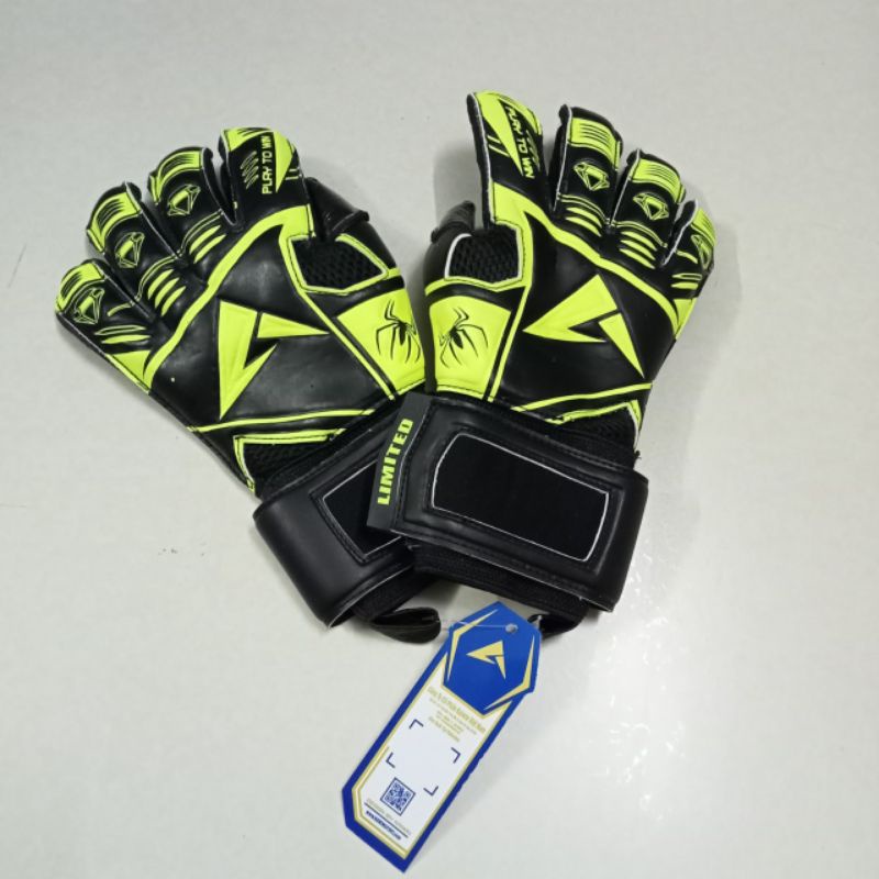 Găng tay thủ môn cao cấp có xươn Kaiwin Spider 2022 Vàng