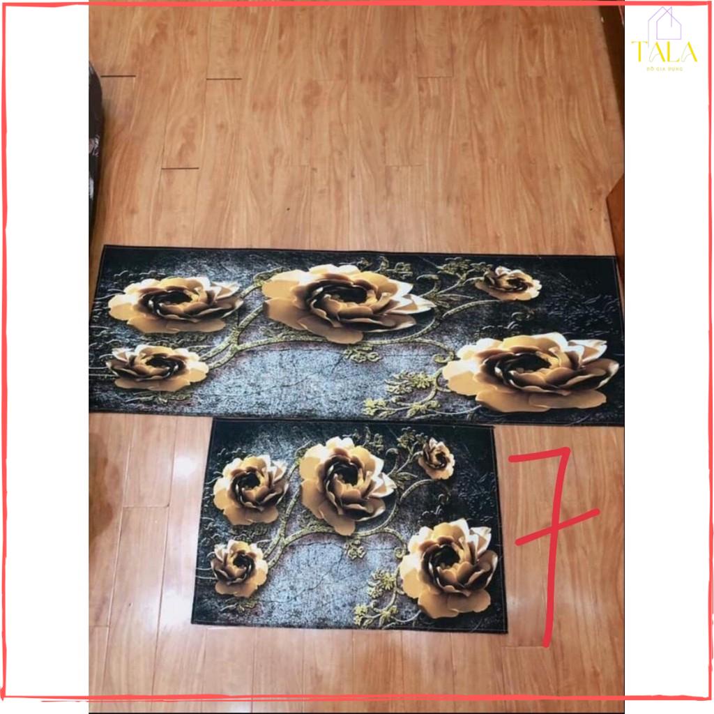 Thảm bếp 3D trang trí nhà bếp phòng ngủ (kích thước 40*60 + 40*120)