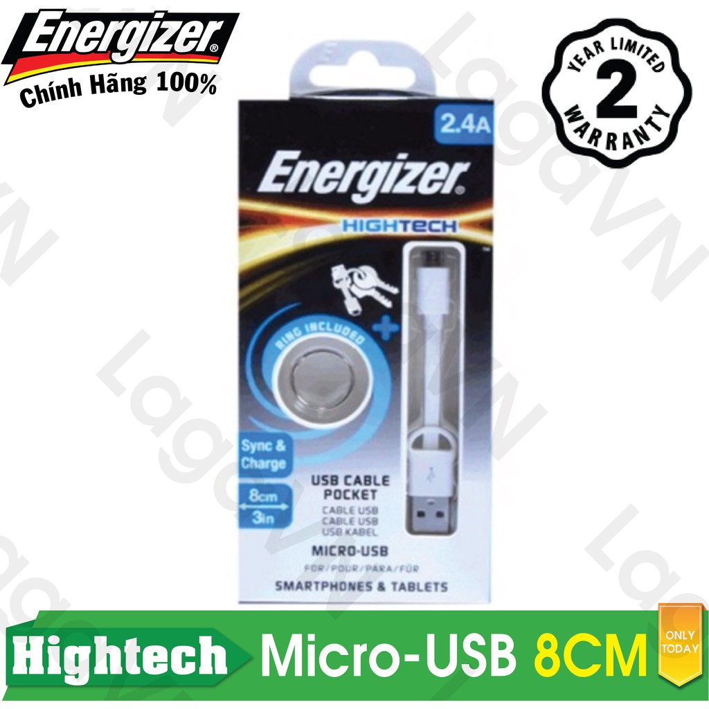 Cáp MicroUSB Energizer HT Pocket C21UBMCAB