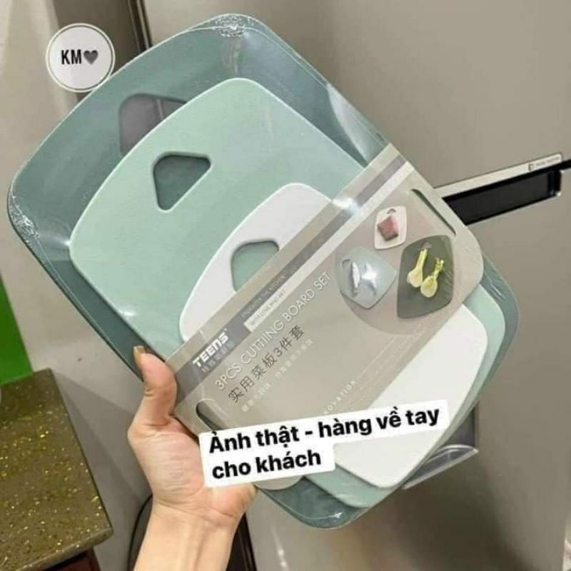 Combo 3 thớt nhựa kháng khuẩn