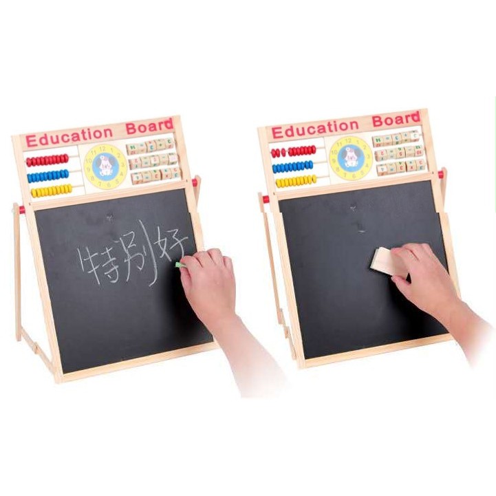 Đồ Chơi Thông Minh Bảng Học Chữ Cái Số Và Phép Tính 2 Mặt Có Nam Châm Cho Bé