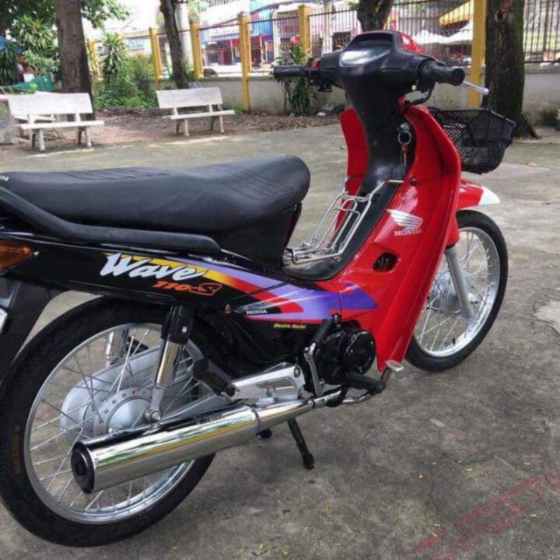 ♈☸✾ Dàn áo wave thái 110 đỏ đen nhựa ABS (loại 1)