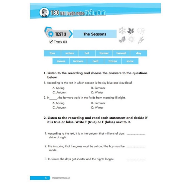 Sách - 130 bài luyện nghe tiếng Anh ( Kèm CD)