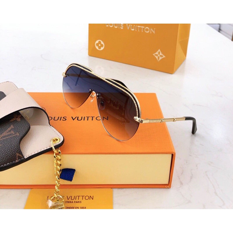 kính thời trang đính đá cao cấp hàng hiệu louis vuitton LV