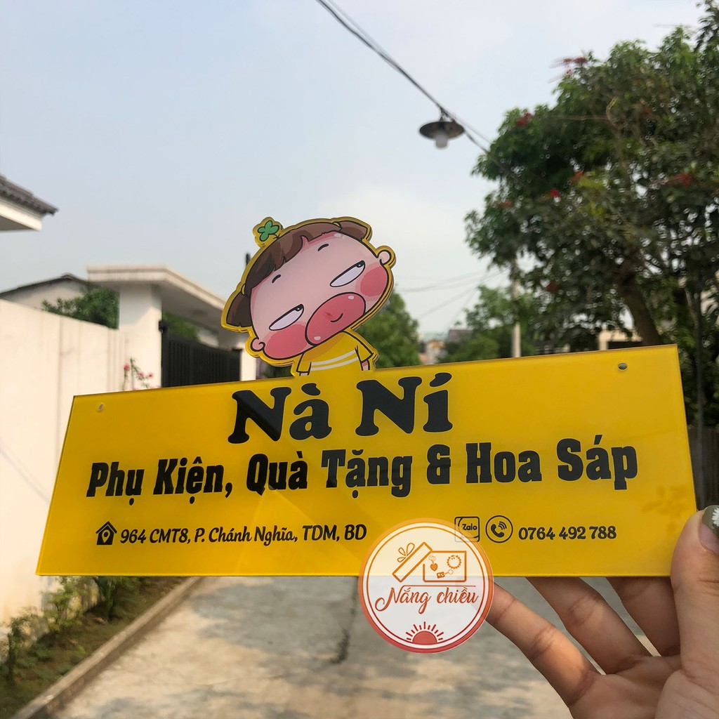 Bảng hiệu Quỳnh Aka_ bảng hiệu chup ảnh cho bán online_ bảng hiệu xinh giá rẻ