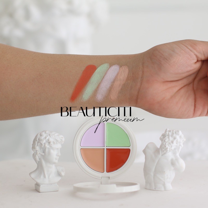 HỘP TRIỆT SẮC SNAIL ESSENCE CONCEALER MAYCHEER 4 Ô