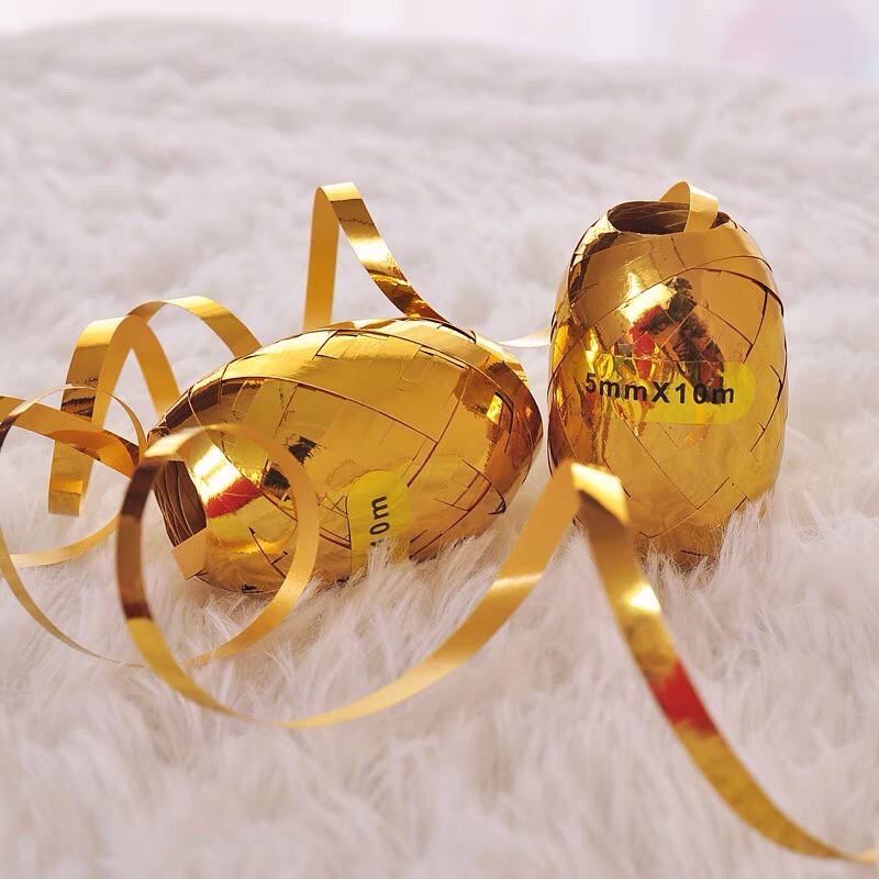 Dây cột đuôi bóng kim tuyến-trang trí bong bóng bay-đủ màu-kén kim tuyến LyNaShop