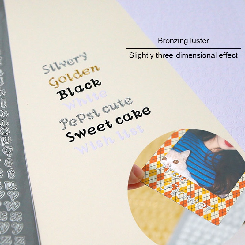 Miếng dán trang trí hình chữ cái tiếng anh độc đáo DIY