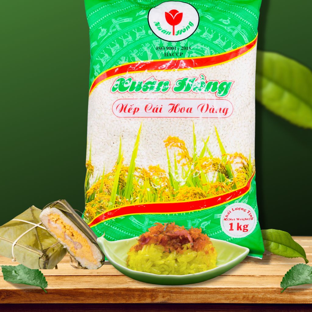 Nếp cái hoa vàng gạo nếp cái hoa vàng Xuân Hồng 1kg