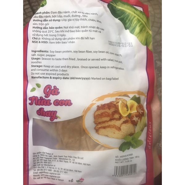 Gà Nửa Con Chay Âu Lạc