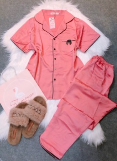 🌸 Pizama lụa satin trơn 1 màu 🌸