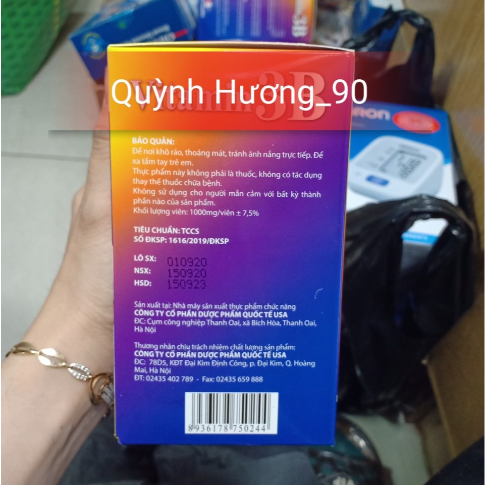 Viên uống VITAMIN 3B gia đình hộp 100 viên bồi bổ cơ thể.