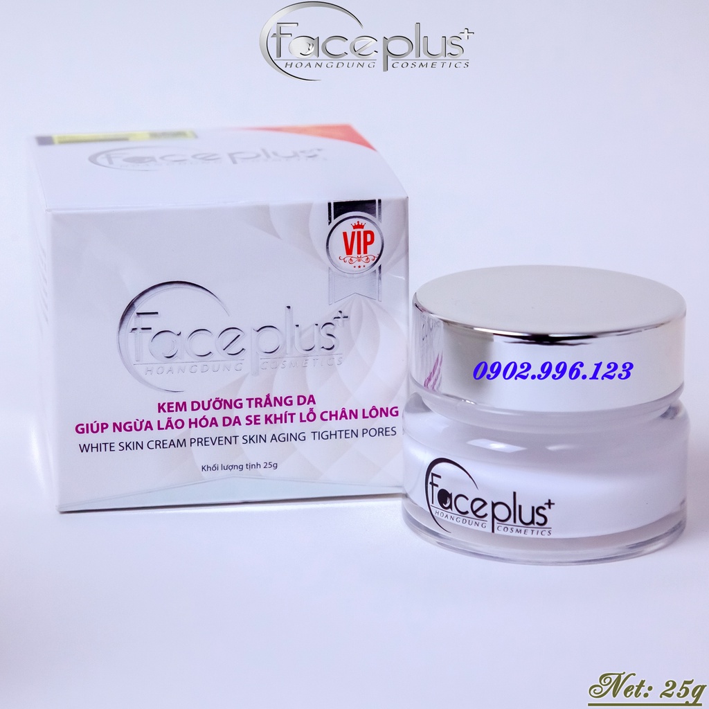 Kem dưỡng trắng da - Ngừa lão hóa - Se khít lỗ chân lông FacePlus+ (25g)