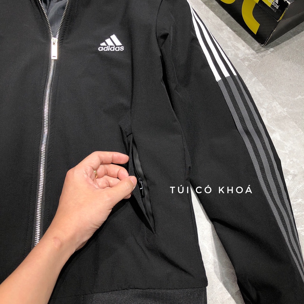 Bộ thể thao nam thu đông kéo khóa 3 sọc cao cấp bigsize xuất khẩu 2 lớp BSU 022 - K005