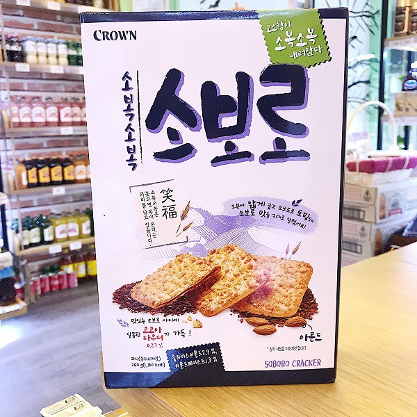 Bánh Hạnh Nhân Soboro Hàn Quốc Crown 240g