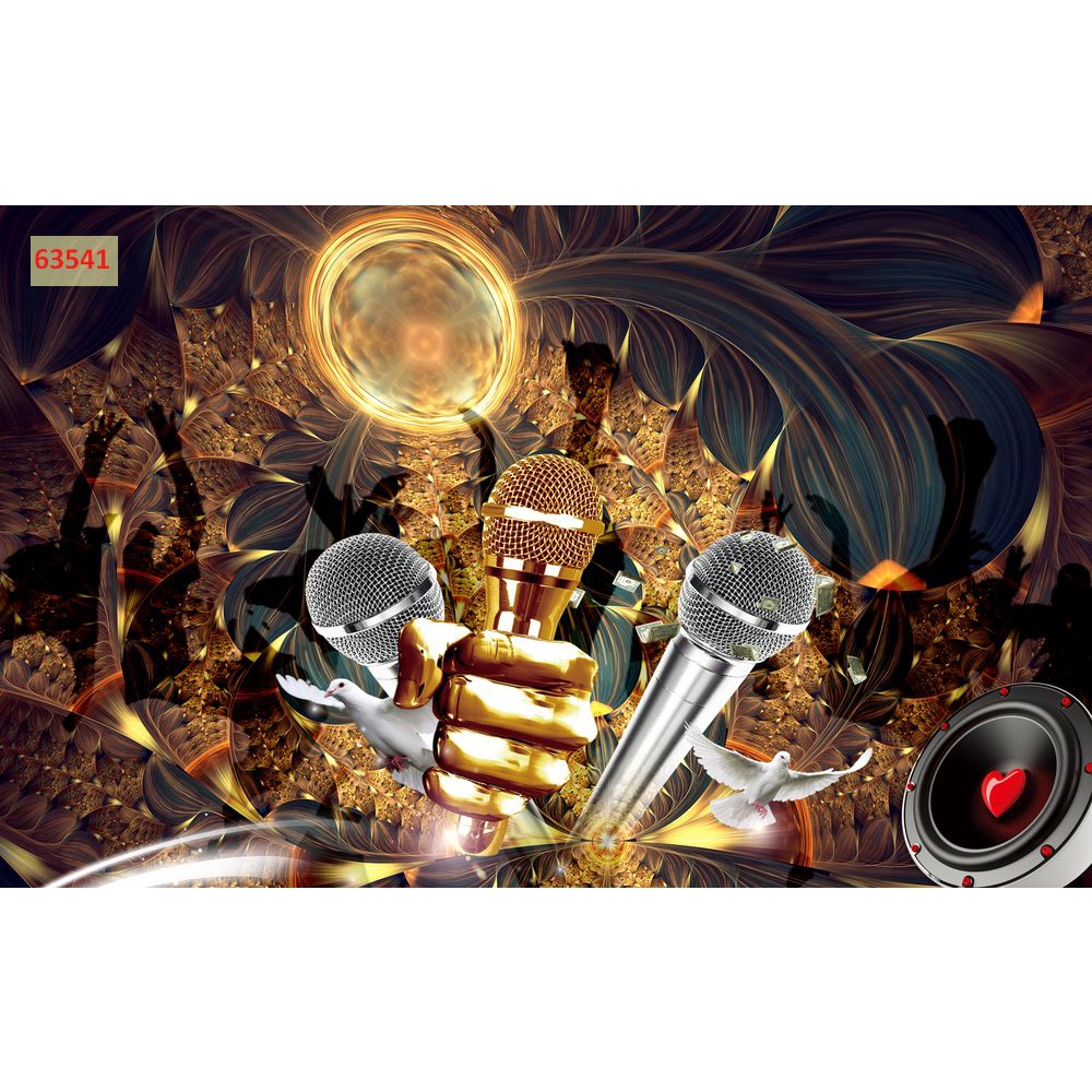 Tranh Dán Quán Hát Karaoke cùng chill, hot htt, hot trend, nhiều mẫu