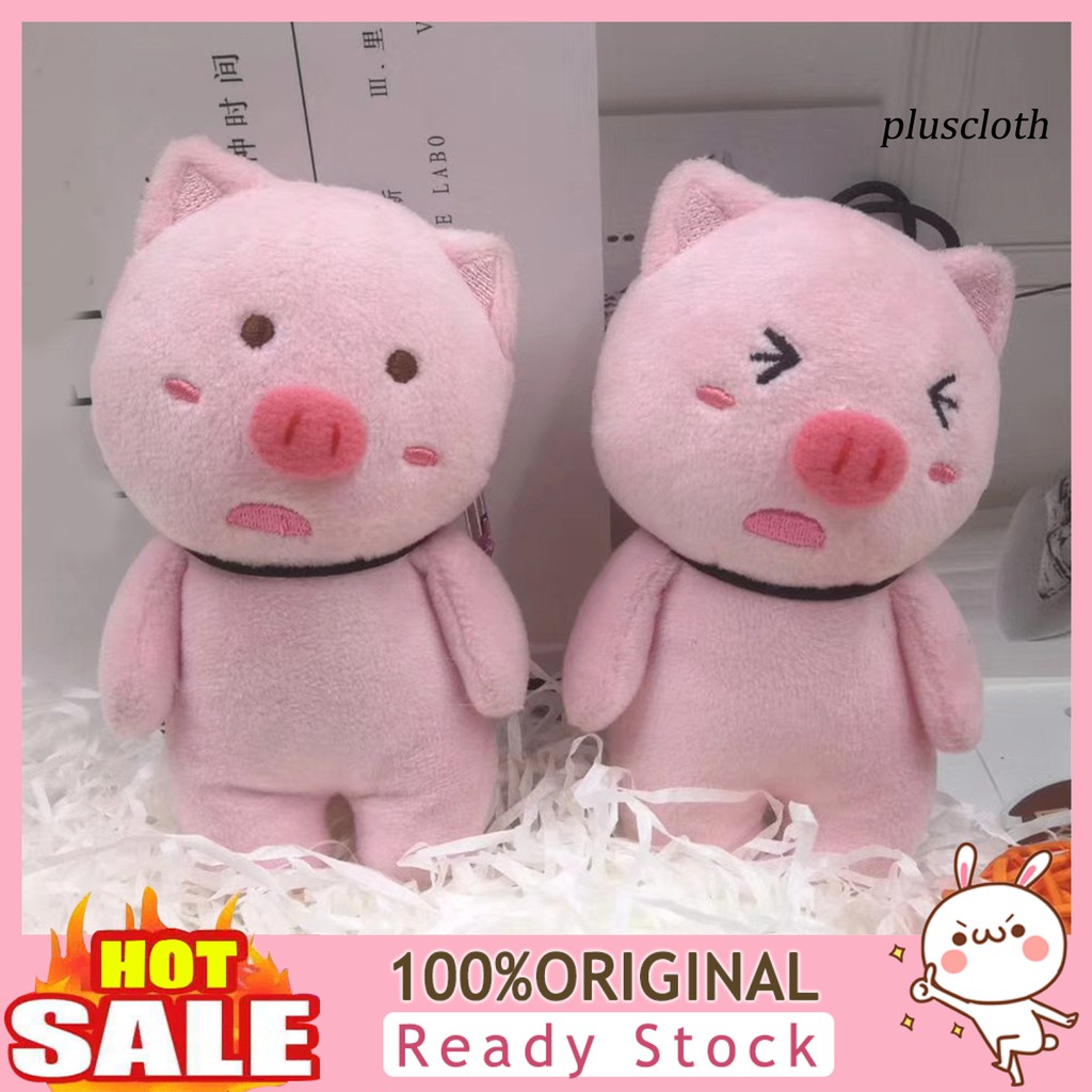 Móc treo khóa hình heo nhồi bông dễ thương
