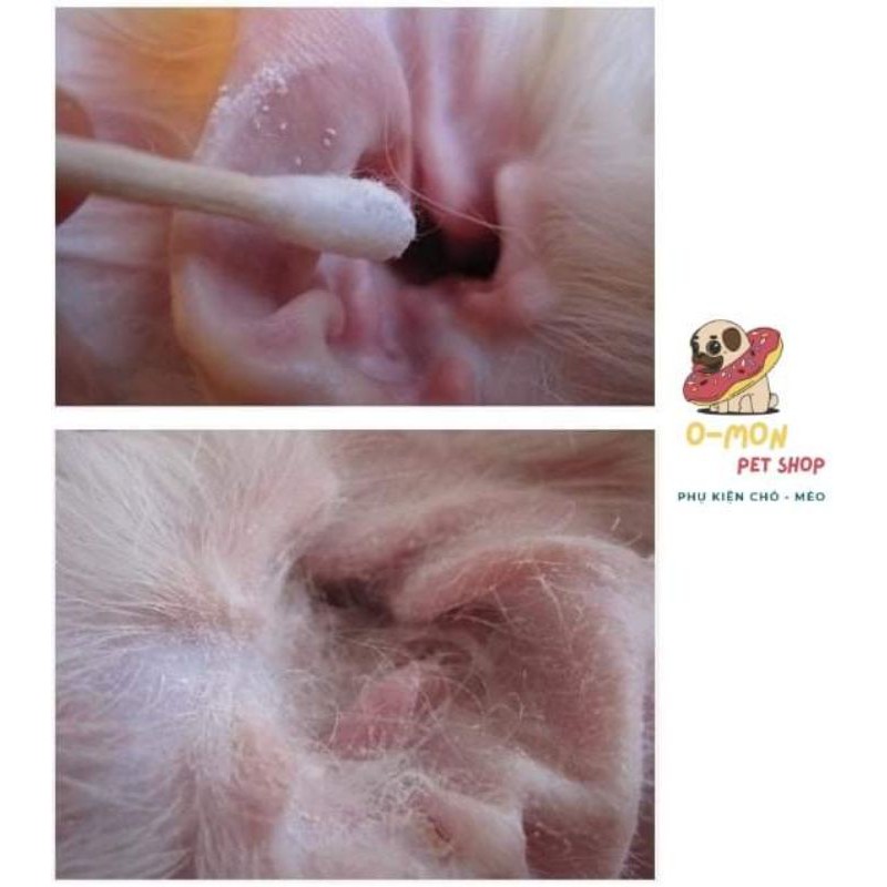 Kẹp nhổ lông tai dạng thẳng, cong nhỏ gọn làm sạch lông cho thú cưng hiệu quả chuẩn spa - OmonPet