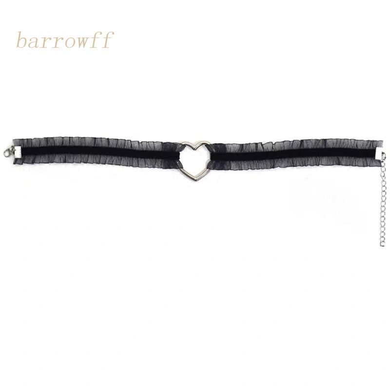 Vòng Cổ Choker Ren Hoa Màu Đen Phong Cách Gothic Punk
