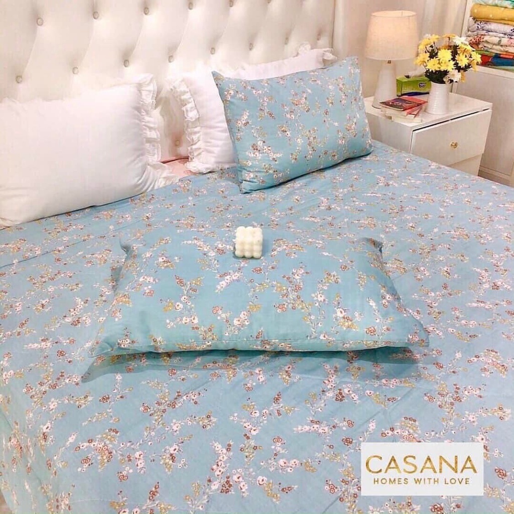 Vải cotton 100% chuyên may ga gối, khổ rộng 2m35