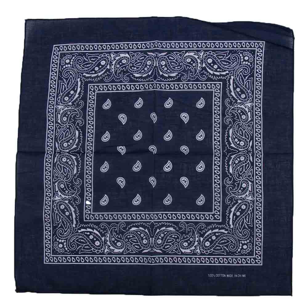 Khăn vuông in hoa bằng vải cotton