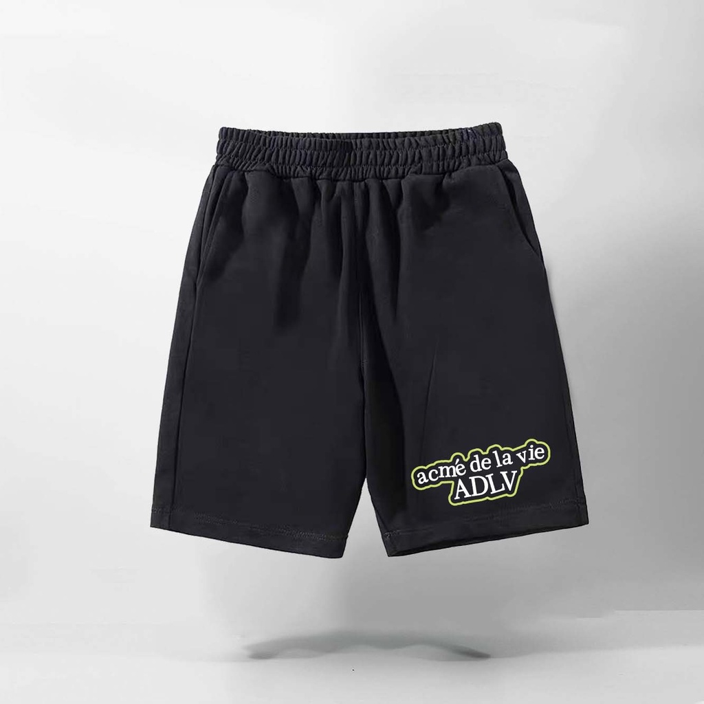 QUẦN Short ADLV Nam Nữ, chất vải Poly 2 da, đùi thun thể thao, cộc ngắn form rộng unisex. KKimshop