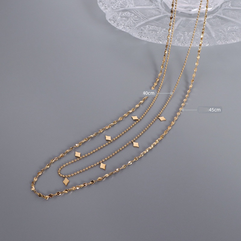 Dây Chuyền 2 Tầng Titan Ko Han Rỉ TT 3779