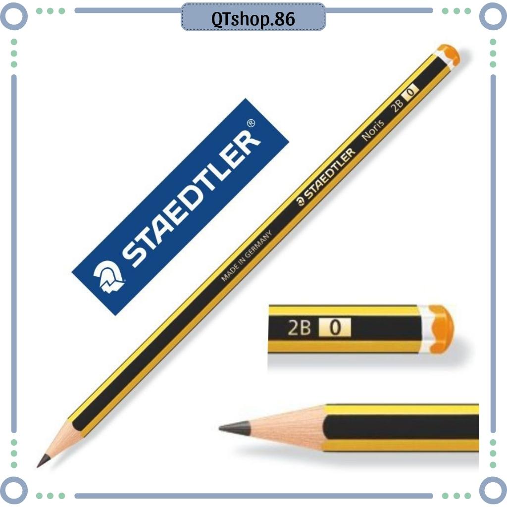 Bút Chì 2B,HB Đức Staedtler Noris Cao Cấp - Bút Chì Đức, Cho Bé Tập Viết, Chì Không Gẫy Khi Gọt - QTshop.86