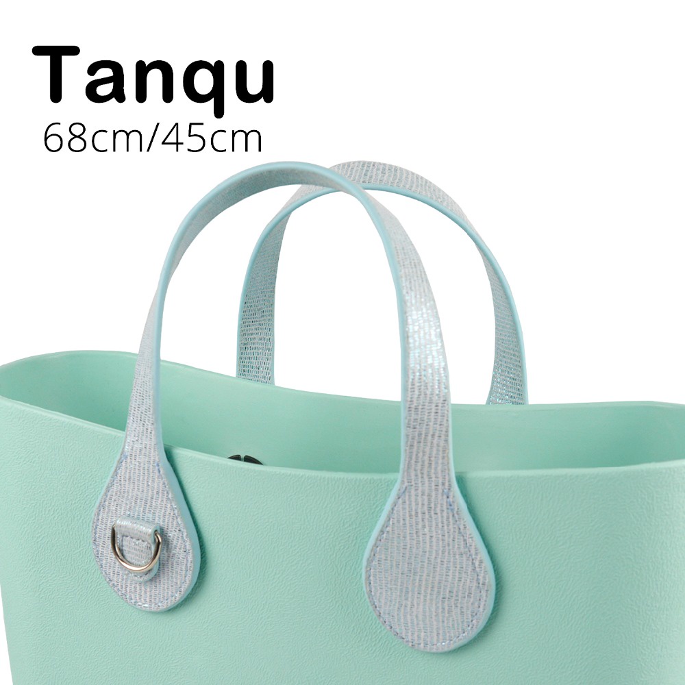 Tanqu Mới Tay Cầm Túi Xách EVA O Da Giả Tay Cầm Hình Giọt Nước Cạnh Chữ D Có Khóa Cài Cho Túi Xách EVA O