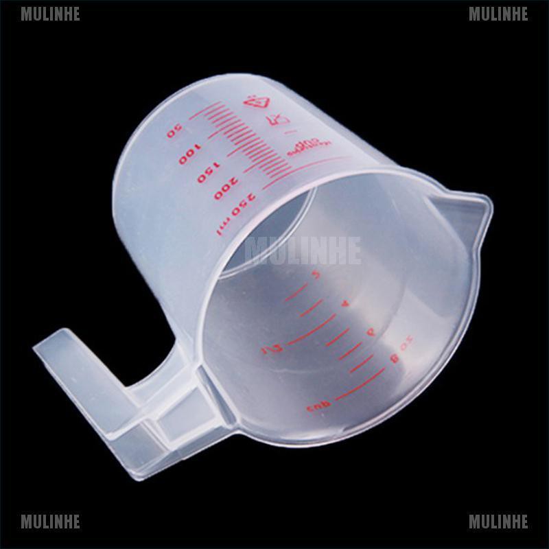 Cốc Đong Dung Dịch Bằng Nhựa Trong Suốt Có Tay Cầm 250ml Tiện Dụng