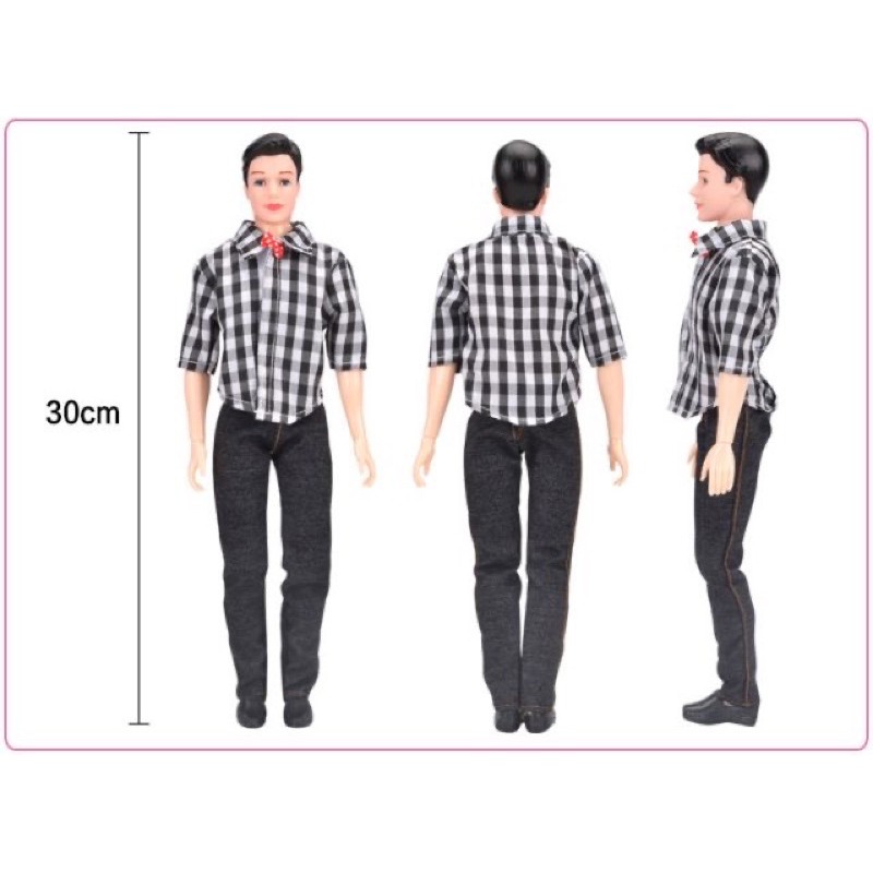 Búp Bê Ken Nam Xoay Các Khớp Cao 30cm Cho Bé