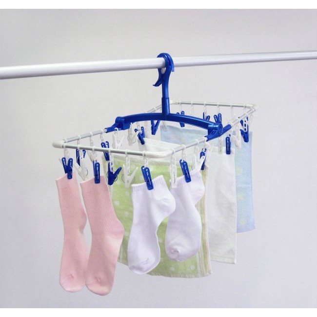 [Hàng Nhật] Khung phơi tất, đồ lót, quần áo sơ sinh 32 kẹp cao cấp