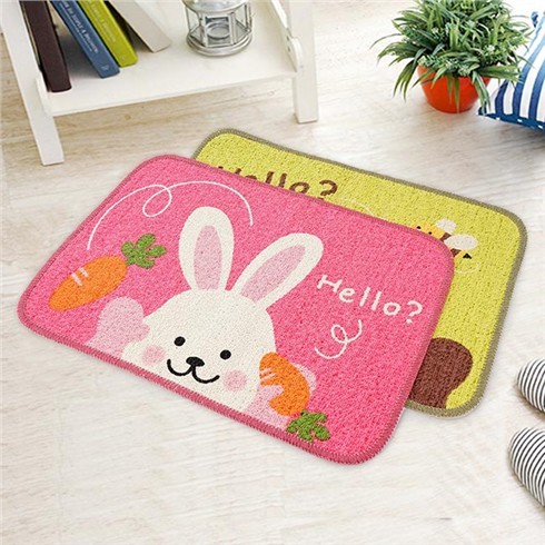 Combo 2 thảm Hello Panda & Hello Rabbit Hàn Quốc ngộ nghĩnh