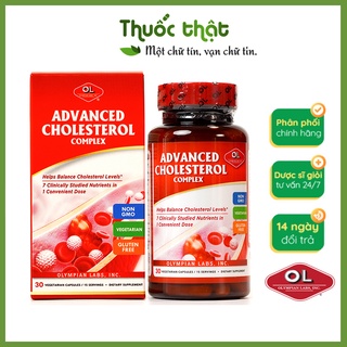 Viên Uống Advanced Cholesterol Complex - Ổn Định Cholesterol, Giảm Mỡ Máu - Hộp 30 Viên