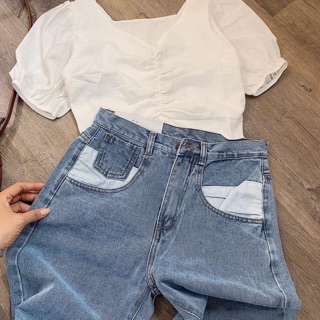 QUẦN JEANS ỐNG SUÔNG
