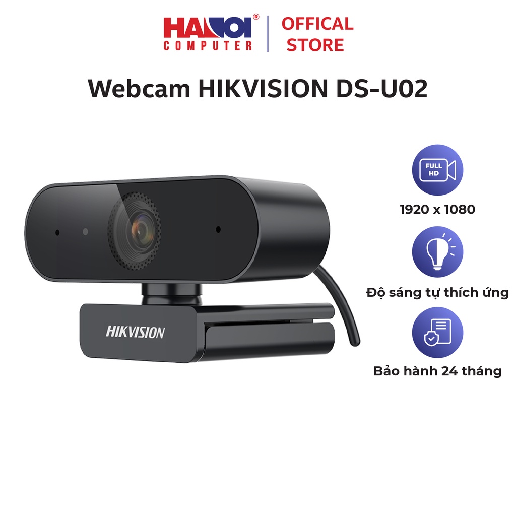 Webcam HIKVISION DS-U02 thiết kế nhỏ gọn, linh hoạt âm thanh rõ ràng