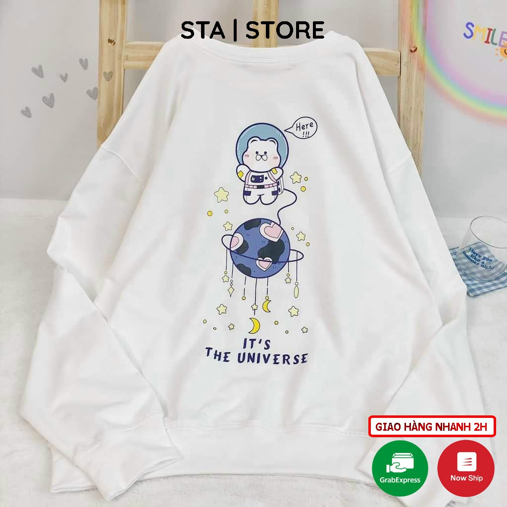 Áo Sweater nữ Tay Dài Dáng Rộng In Hình ❤️ Áo Sweater unisex ❤️ Phong Cách Hàn Quốc Dễ Thương Cho cả Nam&Nữ 💙ms35