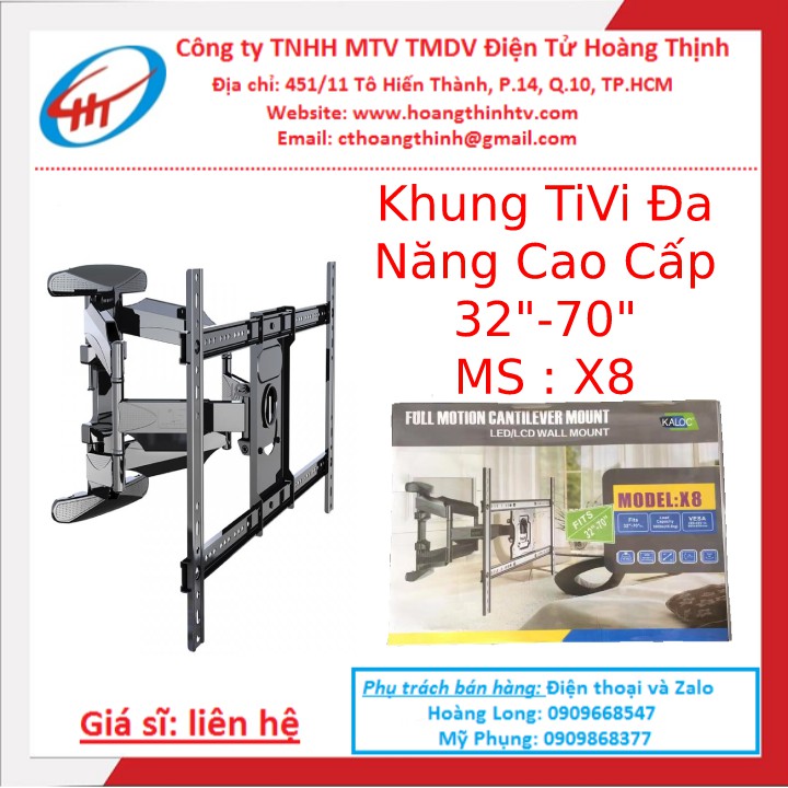 Khung Tivi Đa Năng Cao Cấp X8 32in đến 70in - X8/3270