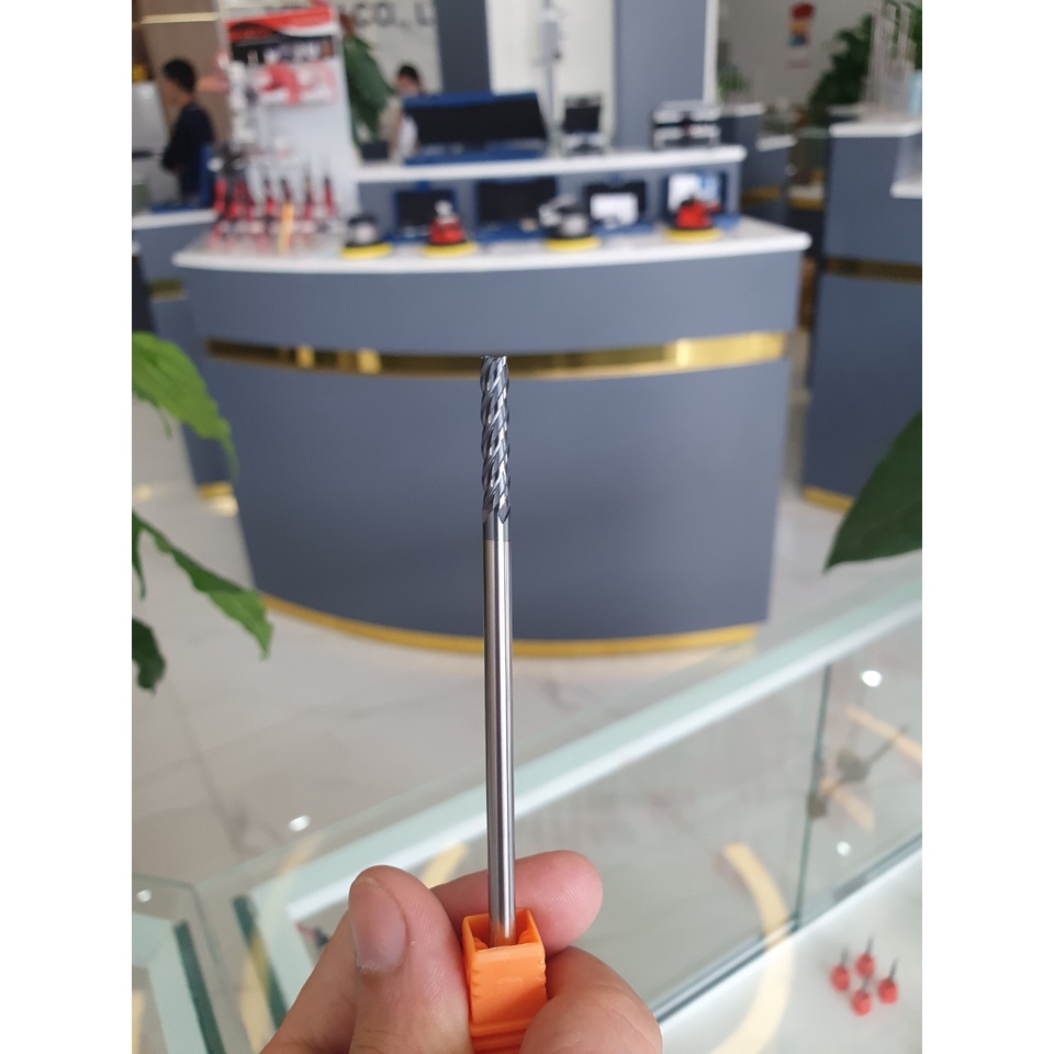 Dao phay ngón 2F, 4F 45HRC, lớp phủ nano đen