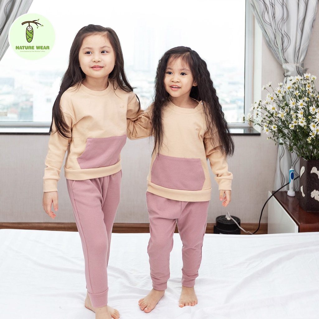 Bộ nỉ cài vai túi Kangaroo Nature Wear