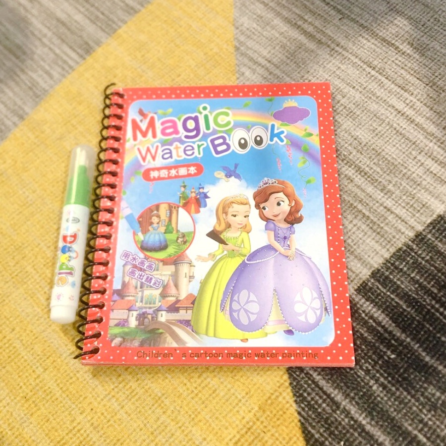 Tranh Tô Màu Nước Ma Thuật, Tập Tô Thần Kỳ Tự Xóa, Tái Sử Dụng Magic water book