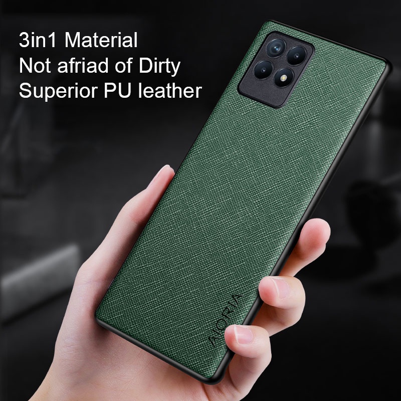 Ốp Điện Thoại tpu Lưng Da pu Cho realme narzo 50 realme narzo 50