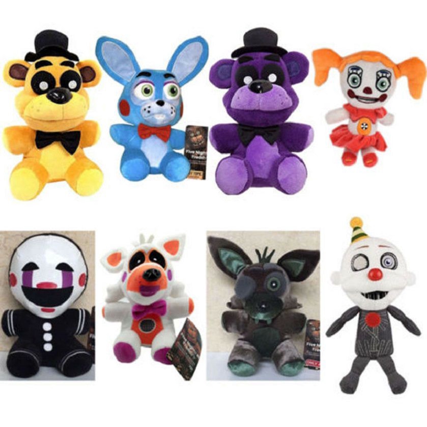 Five Nights At Freddy's FNAF Golden Freddy foxy Bonnie Chica búp bê nhồi bông 15cm-18cm