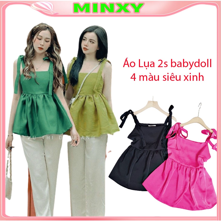 Áo lụa babydol áo 2s mát mẻ đứng from-Minxy shop