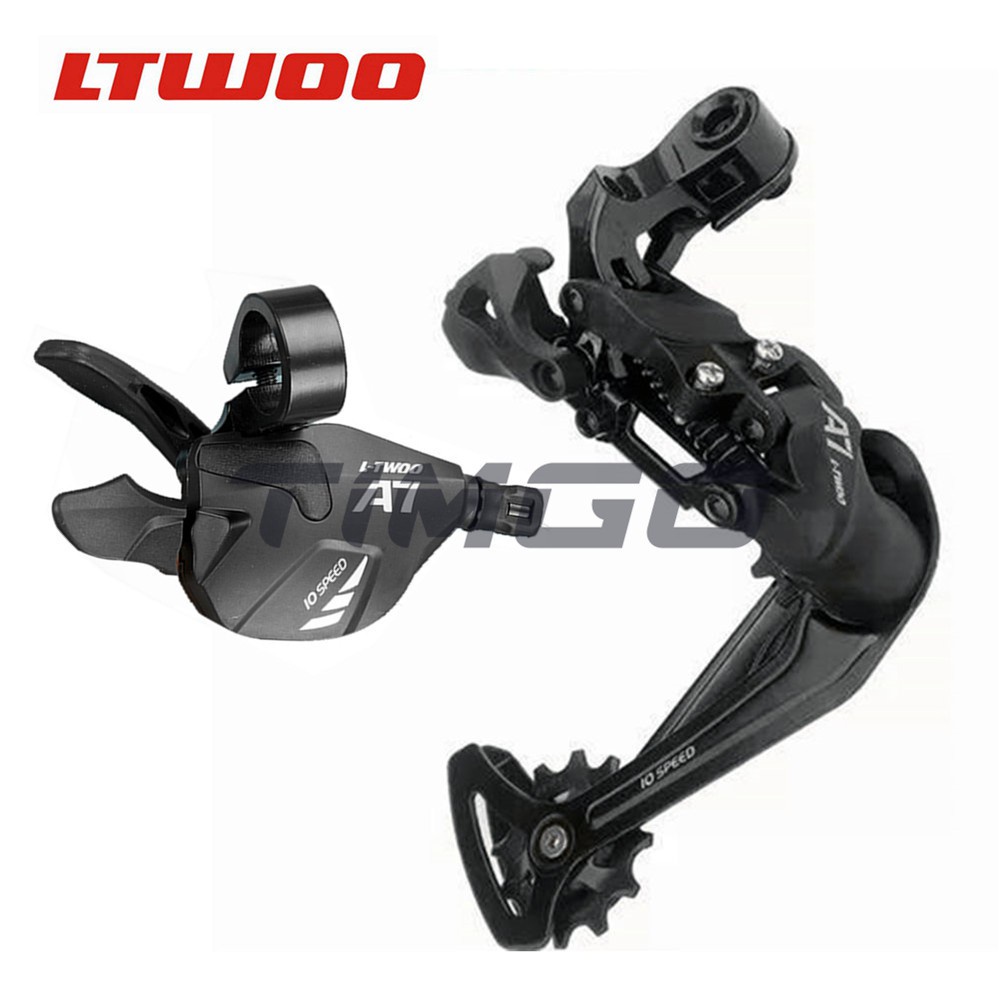 LTWOO New A7 Elite Version 1×10 Speed Derailleurs Shifter Groupset 10S Shifter Lever + 10S Rear Derailleur Long+ Cage (LX) 50T Compatible Shimano Sram